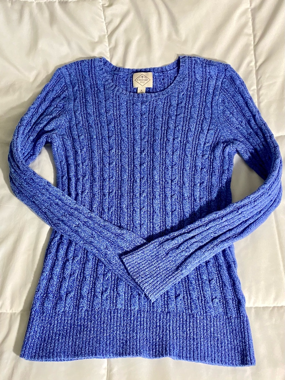 St. John's Bay Cable Knit Sweater Crew Neck